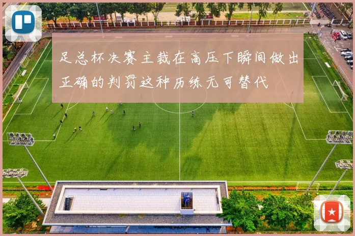足总杯决赛主裁在高压下瞬间做出正确的判罚这种历练无可替代